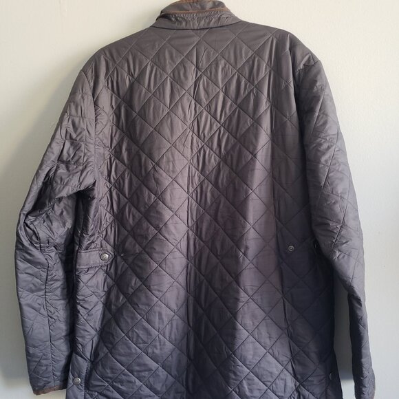 Peter Millar Suffolk Quilted Windproof Full Zip Black Travel Coat Jacket - Picture 4 of 14